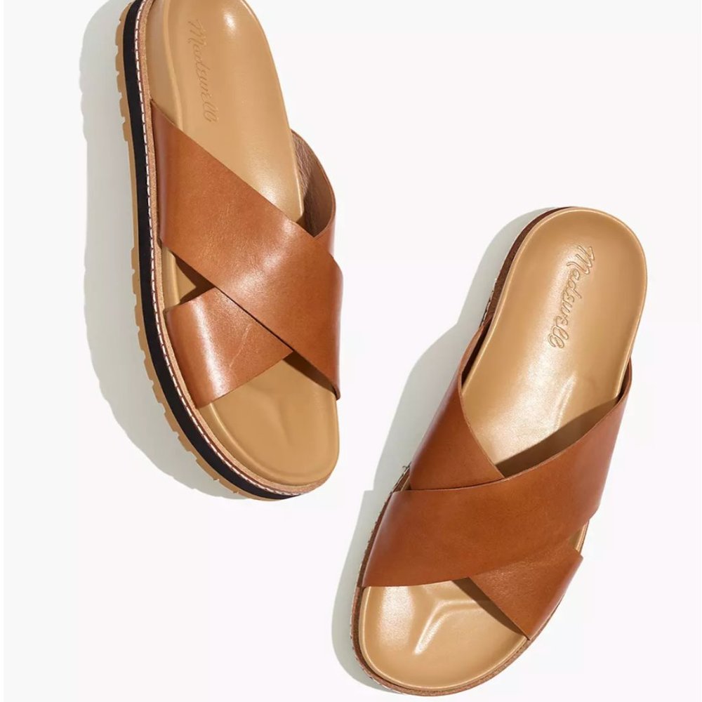The Dayna Lugsole Slide Sandal in Leather